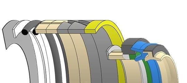 Case Excavator, JIC-156002A1, Hydraulic Seal Kit, Rod 110.000 x Bore 160.000, Models 9040B