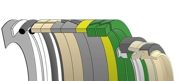 Case Excavator, JIC-160229A1, Hydraulic Seal Kit, Rod 90.000 x Bore 135.000, Models 9040B