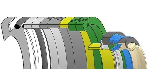 Case Excavator, JIC-160577A1, Hydraulic Seal Kit, Rod 85.000 x Bore 125.000, Models 9030B