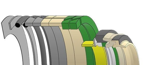 Case Excavator, JIC-161912A1, Hydraulic Seal Kit, Rod 80.000 x Bore 115.000, Models 9020B