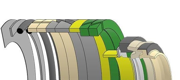 Case Excavator, JIC-161914A1, Hydraulic Seal Kit, Rod 75.000 x Bore 105.000, Models 9020B