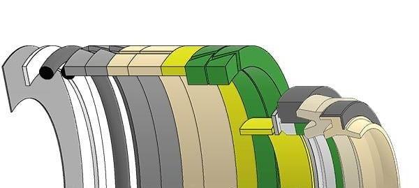 Case Excavator, JIC-164183A1, Hydraulic Seal Kit, Rod 85.000 x Bore 125.000, Models 9030B