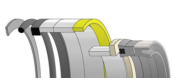Case Backhoe loader, JIC-G105556 Hydraulic Seal Kit Rod 2.250 X Bore 4.000 - product detail 2