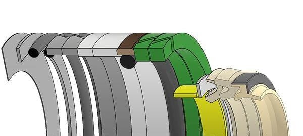 Case Excavator, JIC-LZ00477, Hydraulic Seal Kit, Rod 100.000 x Bore 145.000, Models CX330