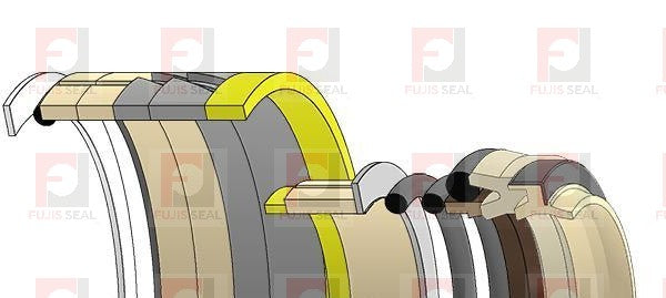 Kobelco Excavator, KOB-2438U1102R500, Hydraulic Seal Kit, Rod 85.000 x Bore 125.000, Models SK200, SK200 IV, SK200LC, SK200LC IV, SK210 IV, SK210LC