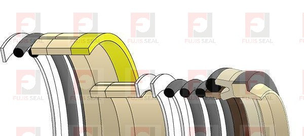 Kobelco Excavator, KOB-2438U1131R300, Hydraulic Seal Kit, Rod 65.000 x Bore 100.000, Models SK115DZ IV, SK120, SK120LC