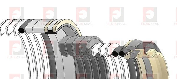 Komatsu Excavator, KOM-206-63-K1721K, Hydraulic Seal Kit, Rod 100.000 x Bore 140.000, Models PC290LC-6K, PC290NLC-6K