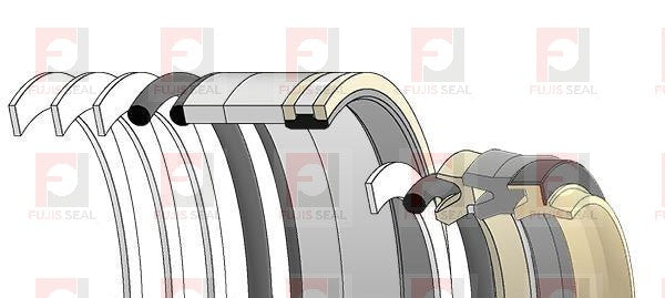 Komatsu Excavator, KOM-21P-63-K1711K, Hydraulic Seal Kit, Rod 85.000 x Bore 120.000, Models PC150-6K, PC150LC-6K, PC160-6K, PC180LC-6K, PC180NLC-6K