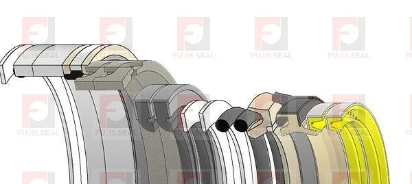 Komatsu Excavator, KOM-707-01-0H710K, Hydraulic Seal Kit, Rod 90.000 x Bore 130.000, Models PC220LC-8