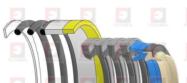 Komatsu Wheel Loader, KOM-707-98-12450 Hydraulic Seal Kit Rod 35.000 X Bore 70.000