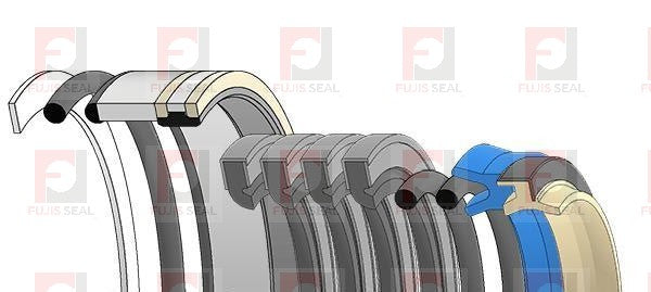 Komatsu Excavator,KOM-707-98-14910, Hydraulic Seal Kit, Rod 40.000 x Bore 65.000, Models PC27MR-2, PC27MR-3