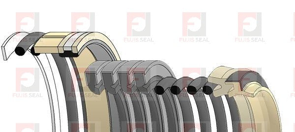 Komatsu Excavator, KOM-707-98-15740, Hydraulic Seal Kit, Rod 45.000 x Bore 70.000, Models PC40MR-1, PC40MRX-1