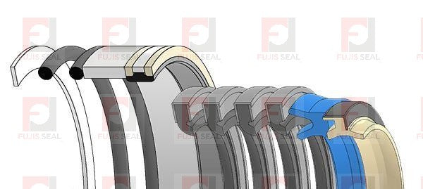 Komatsu Excavator,KOM-707-98-22180, Hydraulic Seal Kit, Rod 40.000 x Bore 80.000, Models PC27MRX-1, PC28UU-3, PC30MRX-1