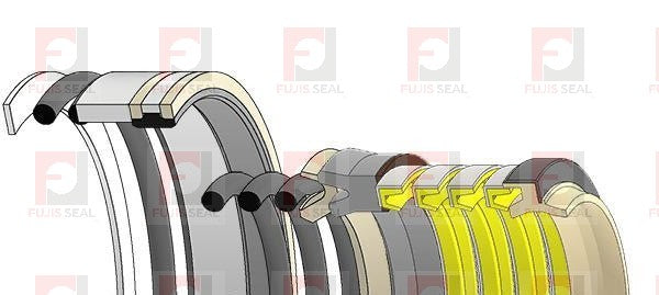 Komatsu Wheel Loader, KOM-707-98-23880 Hydraulic Seal Kit Rod 45.000 X Bore 75.000
