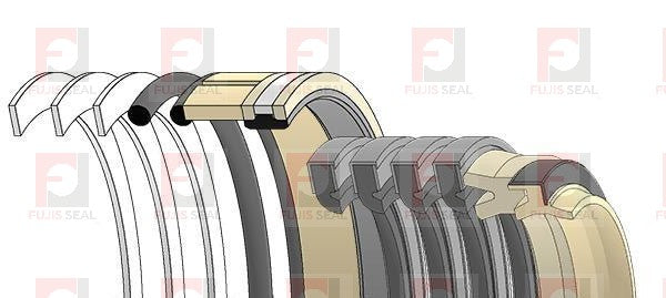 Komatsu Excavator, KOM-707-98-24890, Hydraulic Seal Kit, Rod 45.000 x Bore 75.000, Models PC25R-8, PC27MRX-1, PC27R-8, PC30MRX-1