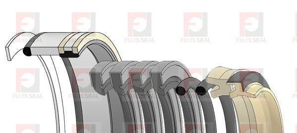 Komatsu Excavator,KOM-707-98-25510, Hydraulic Seal Kit, Rod 50.000 x Bore 90.000, Models D41Q-3, D41S-3, PC40-6, PW100-1