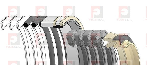 Komatsu Excavator, KOM-707-98-25600, Hydraulic Seal Kit, Rod 50.000 x Bore 90.000, Models PC38UU-1