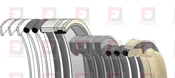 Komatsu Excavator,KOM-707-98-25750, Hydraulic Seal Kit, Rod 50.000 x Bore 90.000, Models PC45MR-3, PC55MR-3