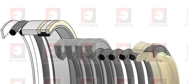 Komatsu Excavator, KOM-707-98-25970, Hydraulic Seal Kit, Rod 50.000 x Bore 75.000, Models PC40MR-1, PC40MRX-1, PC45MRX-1