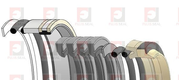 Komatsu Excavator, KOM-707-98-27500, Hydraulic Seal Kit, Rod 60.000 x Bore 90.000, Models PC60-5, PC60L-5, PC60U-5, PC75UU-1