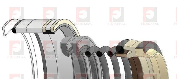 Komatsu Excavator, KOM-707-98-27600, Hydraulic Seal Kit, Rod 60.000 x Bore 90.000, Models PC100-5, PC100-6, PC100L-5, PC128UU