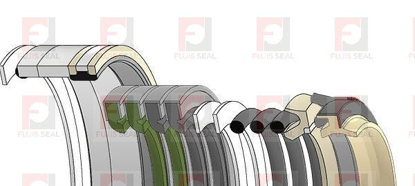Komatsu Excavator, KOM-707-98-27620, Hydraulic Seal Kit, Rod 60.000 x Bore 90.000, Models PC100-6, PC128UU-2