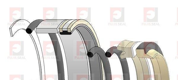 Komatsu Excavator,KOM-707-98-36100, Hydraulic Seal Kit, Rod 65.000 x Bore 100.000, Models PC100-3, PC100L-3, PC100U-3, PW100N-3