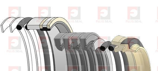 Komatsu Excavator,KOM-707-98-37600, Hydraulic Seal Kit, Rod 70.000 x Bore 110.000, Models PC75UU-1, PC80-3,PC80LC-3, PW150-1