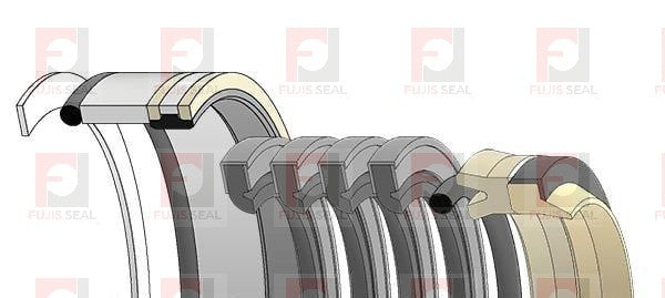 Komatsu Excavator,KOM-707-98-38500, Hydraulic Seal Kit, Rod 75.000 x Bore 110.000, Models PC200-3, PC200LC-3, PC210-3, PC210LC-3, PW210-1
