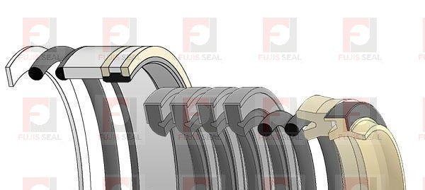 Komatsu Excavator,KOM-707-98-51140, Hydraulic Seal Kit, Rod 65.000 x Bore 140.000, Models PC88MR-8, PC88MR-10, PMC88MR-10
