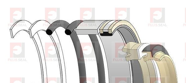 Komatsu Excavator, KOM-707-98-57201, Hydraulic Seal Kit, Rod 95.000 x Bore 140.000, Models PC220-3, PC220LC-3, PC280LC-3