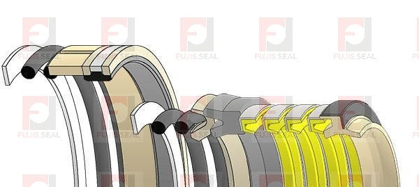 Komatsu Wheel Loader, KOM-707-99-32250 Hydraulic Seal Kit Rod 50.000 X Bore 100.000
