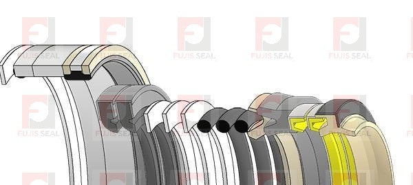 Komatsu Excavator, KOM-707-99-36300, Hydraulic Seal Kit, Rod 65.000 x Bore 100.000, Models PC138USLC-2