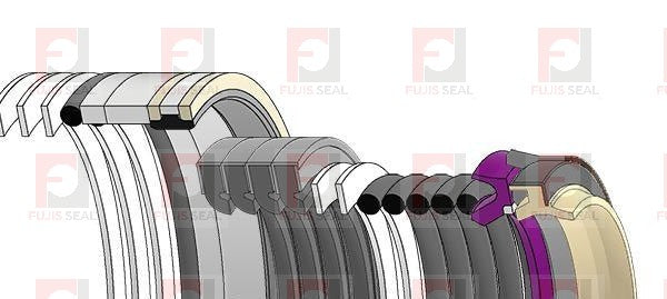 Komatsu Excavator, KOM-707-99-37170, Hydraulic Seal Kit, Rod 70.000 x Bore 105.000, Models PC138USLC-8