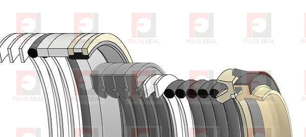Komatsu Excavator, KOM-707-99-38760, Hydraulic Seal Kit, Rod 75.000 x Bore 110.000, Models PC160LC-7-E0, PC160LC-8