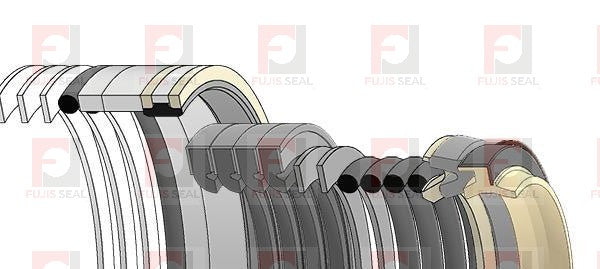 Komatsu Excavator, KOM-707-99-38820, Hydraulic Seal Kit, Rod 75.000 x Bore 110.000, Models PC138USLC-8