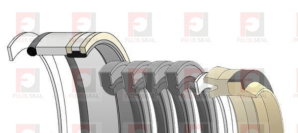 Komatsu Wheel Loader, KOM-707-99-41140 Hydraulic Seal Kit Rod 60.000 X Bore 120.000