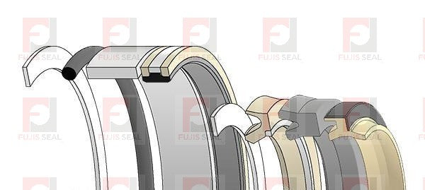 Komatsu Wheel Loader, KOM-707-99-43570 Hydraulic Seal Kit Rod 70.000 X Bore 130.000