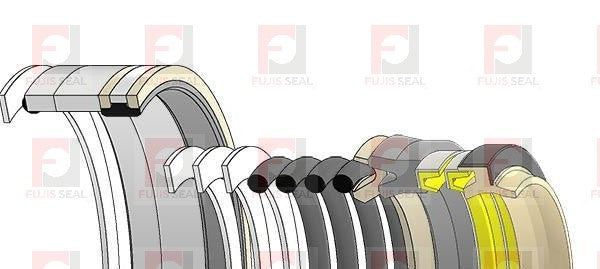 Komatsu Wheel Loader, KOM-707-99-44060 Hydraulic Seal Kit Rod 75.000 X Bore 115.000