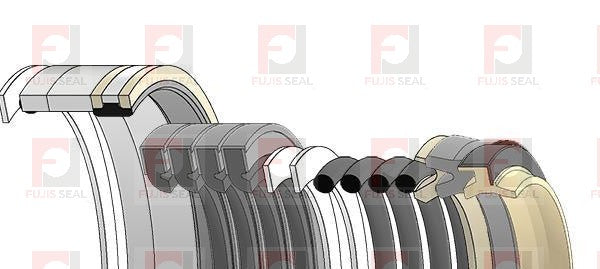 Komatsu Excavator, KOM-707-99-44280, Hydraulic Seal Kit, Rod 75.000 x Bore 115.000, Models PC128UU-2