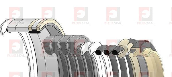Komatsu Excavator, KOM-707-99-47730, Hydraulic Seal Kit, Rod 90.000 x Bore 130.000, Models PC228USLC-2