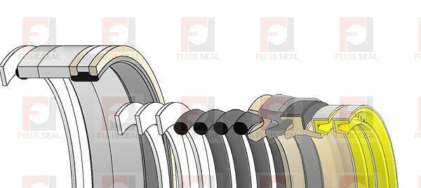 Komatsu Wheel Loader, KOM-707-99-47830 Hydraulic Seal Kit Rod 90.000 X Bore 130.000