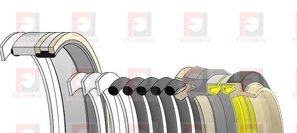 Komatsu Wheel Loader, KOM-707-99-53170 Hydraulic Seal Kit Rod 75.000 X Bore 140.000