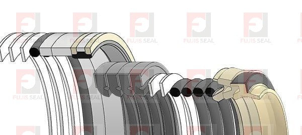 Komatsu Excavator, KOM-707-99-57250, Hydraulic Seal Kit, Rod 95.000 x Bore 135.000, Models PC200-6S, PC200LC-6S, PC200LC-6, PC200LC-6LE