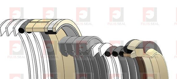 Komatsu Excavator, KOM-707-99-58210, Hydraulic Seal Kit, Rod 100.000 x Bore 140.000, Models PC300-5, PC300LC-5, PC300-6, PC350-6