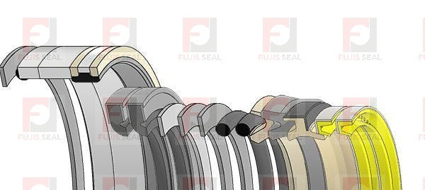 Komatsu Excavator, KOM-707-99-59080, Hydraulic Seal Kit, Rod 100.000 x Bore 140.000, Models PC290LC-10