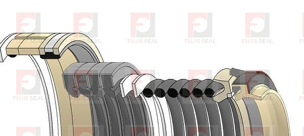Komatsu Excavator, KOM-707-99-59230, Hydraulic Seal Kit, Rod 100.000 x Bore 140.000, Models PC228USLC-8