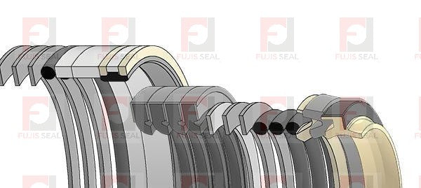 Komatsu Excavator, KOM-707-99-59430, Hydraulic Seal Kit, Rod 100.000 x Bore 140.000, Models PC240LC-10