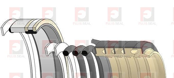 Komatsu Wheel Loader, KOM-707-99-64450 Hydraulic Seal Kit Rod 90.000 X Bore 180.000