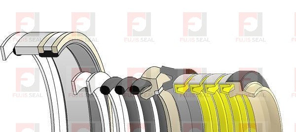 Komatsu Wheel Loader, KOM-707-99-64570 Hydraulic Seal Kit Rod 90.000 X Bore 180.000